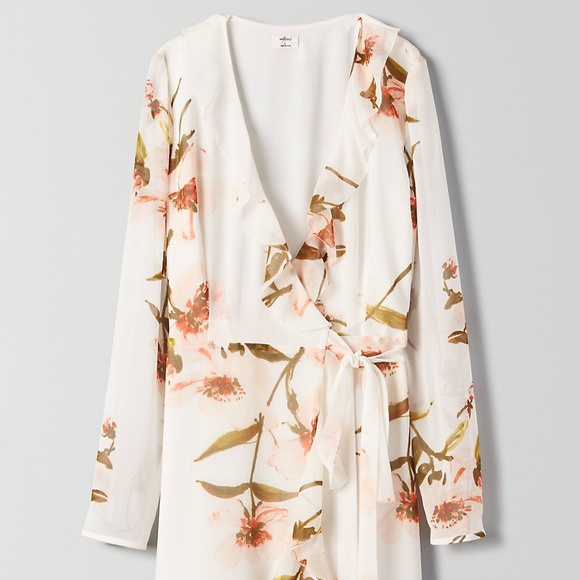 Aritzia Wilfred Louise Wrap Dress - Picture 6 of 11